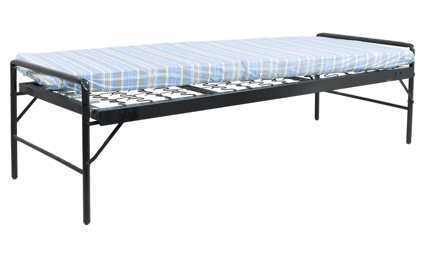 Army Style Steel Bunkbed With Mattresses.
