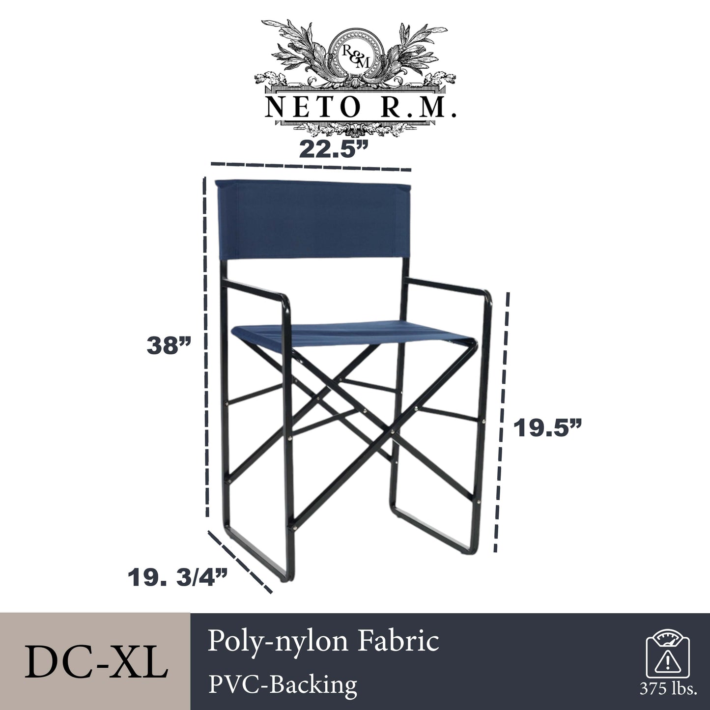 Heavy Duty Foldable Directors Chair