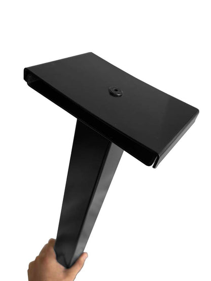 Heavy-Duty Steel Hotel Bed Base with Squared Tube Legs – Platform Frame | Black