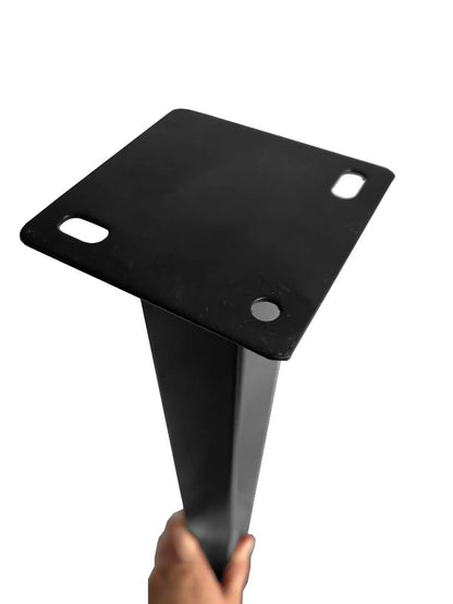 Heavy-Duty Steel Hotel Bed Base with Squared Tube Legs – Platform Frame | Black