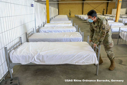 Heavy Duty Military-Grade Round Tube Bunk-able Bed – Non-Adjustable