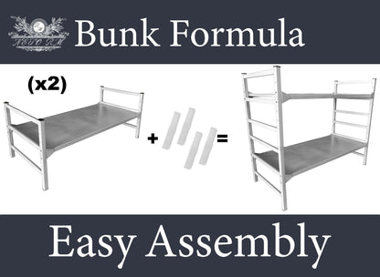 Steel Father — GSA-Certified Heavy-Duty Adjustable Military-Grade Steel Bed