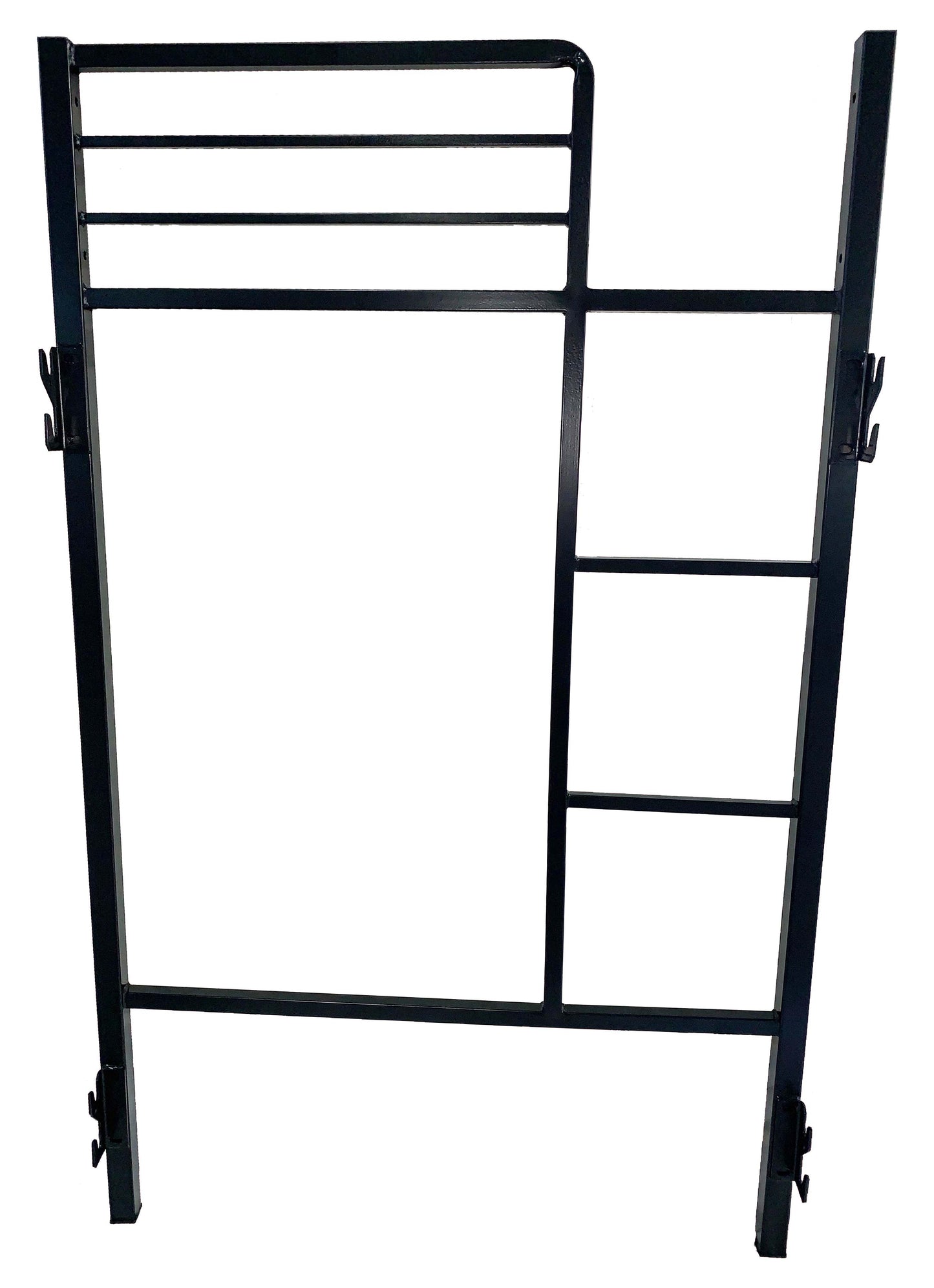 University Style Black Heavy Duty Steel Bunk Bed with Ladder Entrance