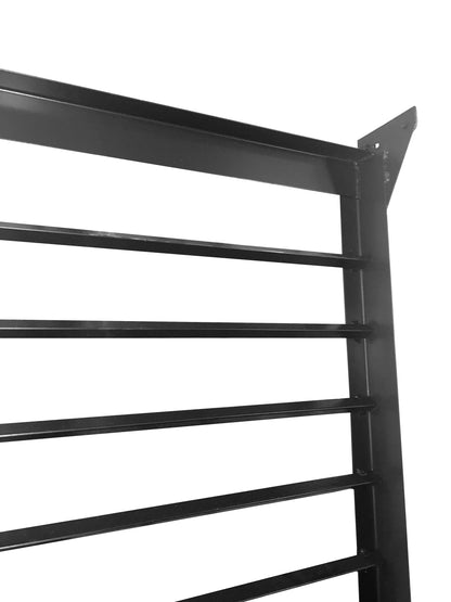 University Style Black Heavy Duty Steel Bunk Bed with Ladder Entrance