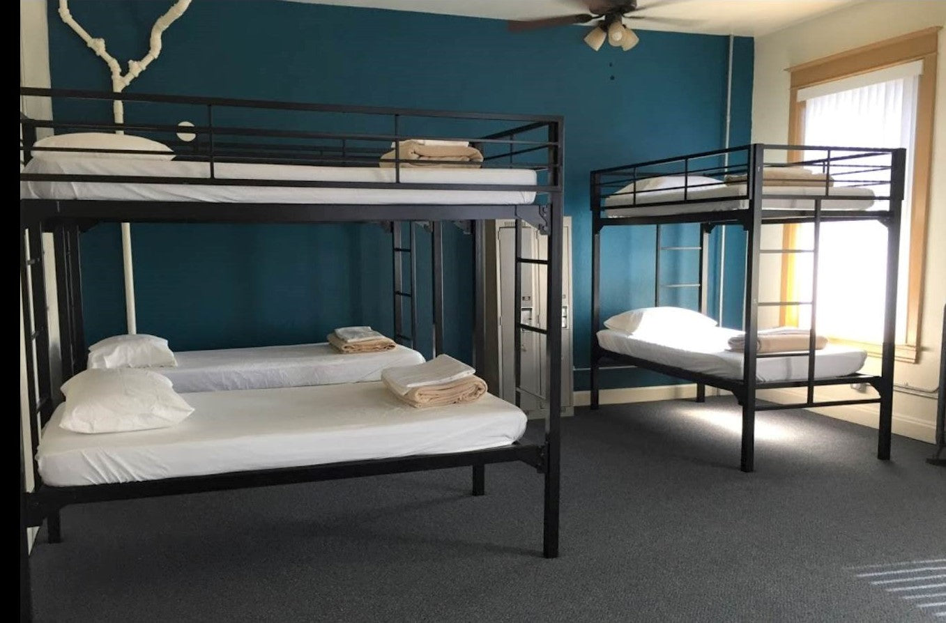 University Style Black Heavy Duty Steel Bunk Bed