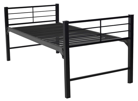 University Heavy Duty Metal Bunk-able Platform Bed Frame – Black