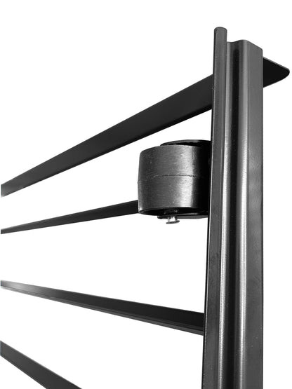 Heavy Duty Black Steel Twin Size University Bed & Trundle Set