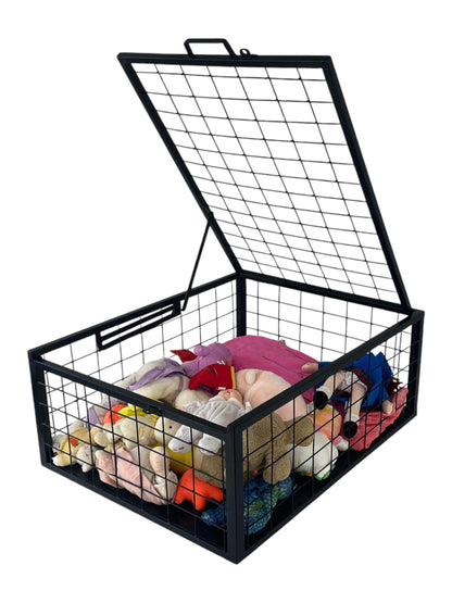Underbed Steel Cage Cabinet – Heavy-Duty Lockable Rolling Storage Unit with Epoxy Powder-Coated Finish