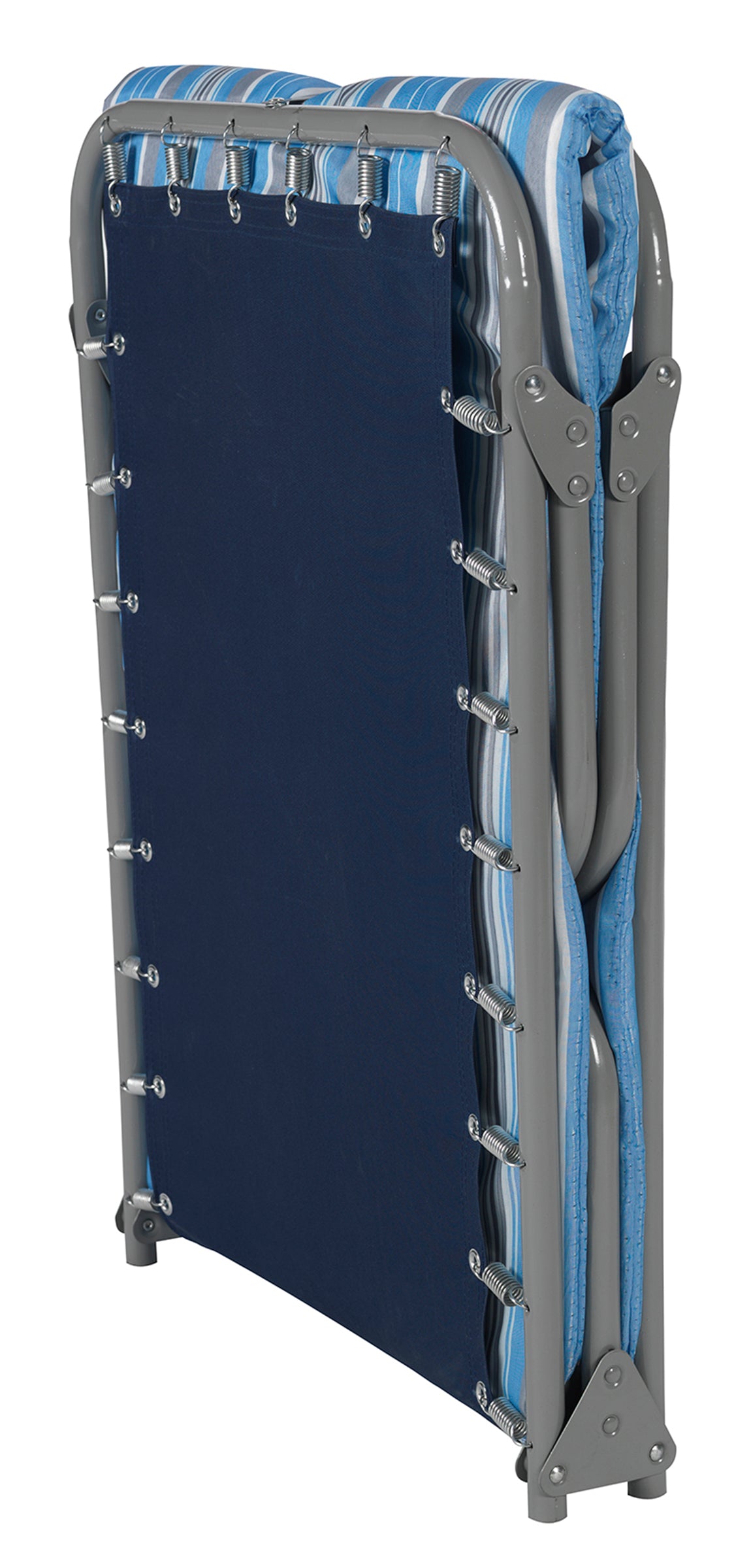 Economic Heavy Duty Steel Compact Foldable Cot w/ 1.2" Thick Foam Mat